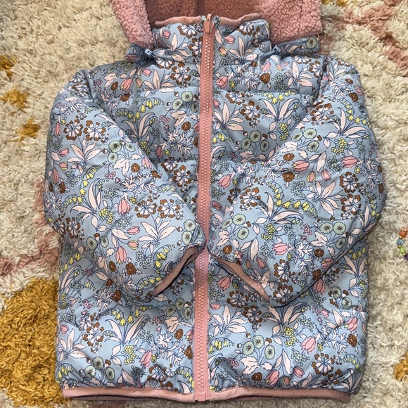 Boden Reversible Winter Girls Coat 3-4 - Picture 3 of 11